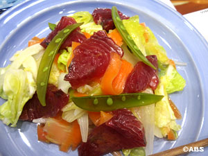 鮮魚と春野菜のサラダ