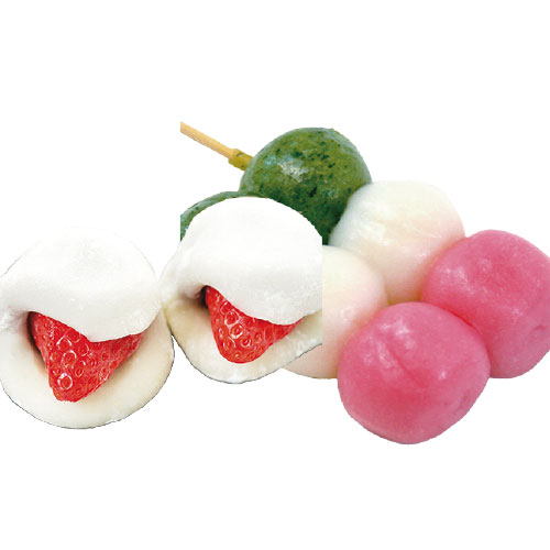 いちご大福・三色団子