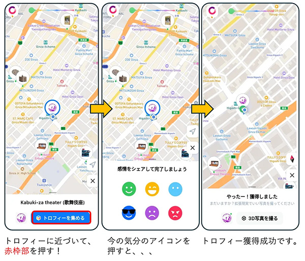 トロフィーの獲得