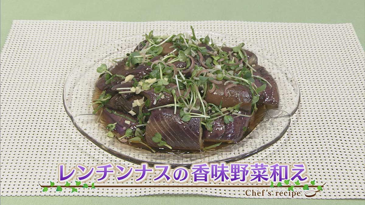 レンチンなすの香味野菜和え