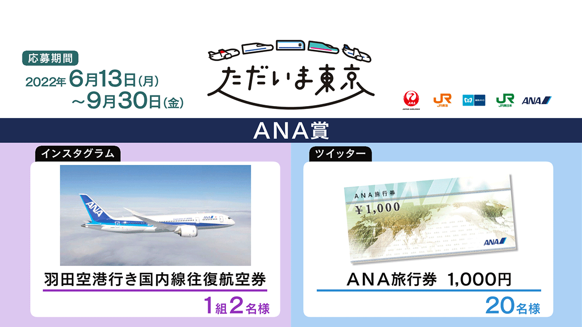 「ただいま東京」キャンペーン　ANA賞