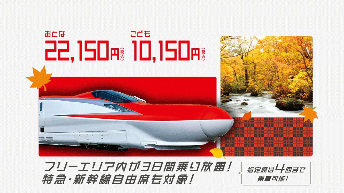 えきねっと限定「鉄道開業150年記念JR東日本パス」