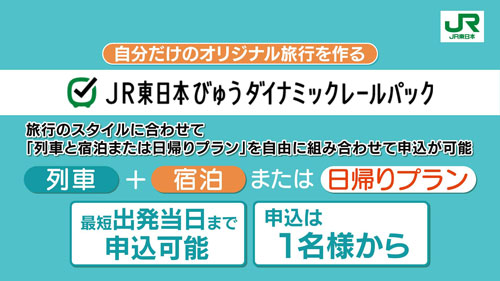 JR東日本びゅうダイナミックレールパック