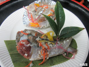 グランプリを受賞した秋山さんのハタハタ寿司