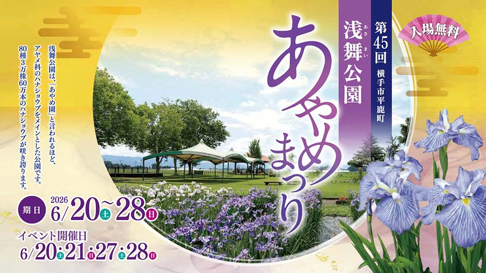 第45回浅舞公園あやめまつり