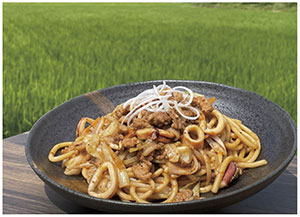 あきたこまち玄米麺 味噌焼きそば<br>7月7日発売