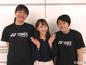 北都銀行バドミントン部・小松ゆい選手と明地七海選手1