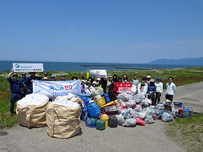 旧能代海水浴場清掃