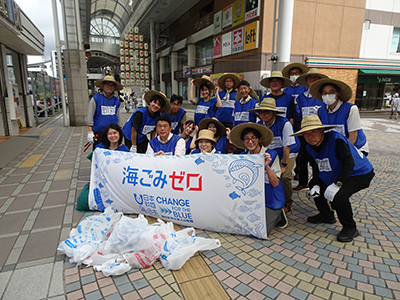 竿燈まつり 海ごみゼロ啓発活動
