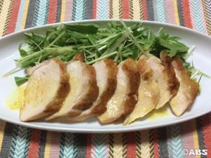 蒸し鶏のカレーマリネ