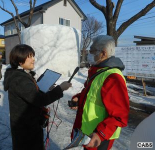 新屋大川散歩道雪まつり～☆