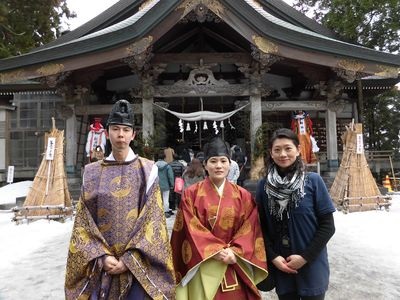 太平山三吉神社にて「ごくじょうラジオ」ご祈祷