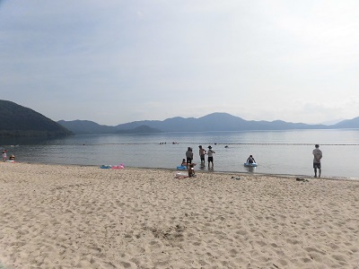 田沢湖　湖水浴～♪