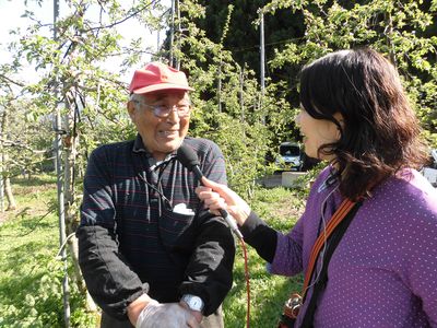 鹿角　平野りんご園～８３歳現役の平野さん～