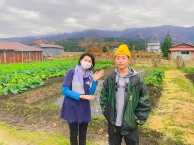 農家を目指す秋田県立大学生　田口雄大さん