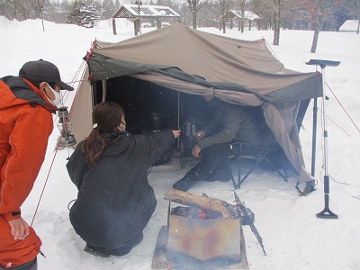 ラジパル日記 北欧の杜で冬キャンプ Abs秋田放送