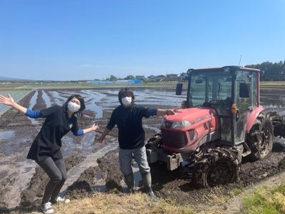 田んぼ作業中におじゃまします～潟上市　安田克己さん～