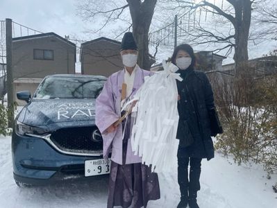 総社神社でラジパルの御祈祷