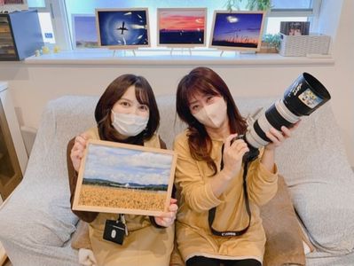 秋田空港で展示されている「飛行機写真」✈