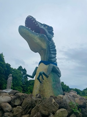 井川町に恐竜のきょう助現れる!!