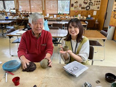 森林工芸館で手びねり陶芸を体験！