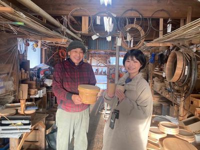 職人の作る秋田杉桶樽「桶樽工房あき」