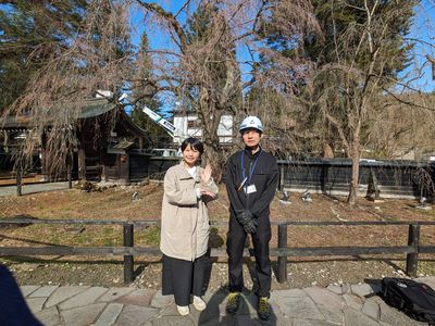 桜を守る方々にお話を伺いました♪