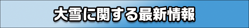 大雪に関する情報