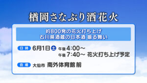 楢岡さなぶり酒花火